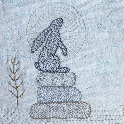 Angela Daymond Hare kantha kit